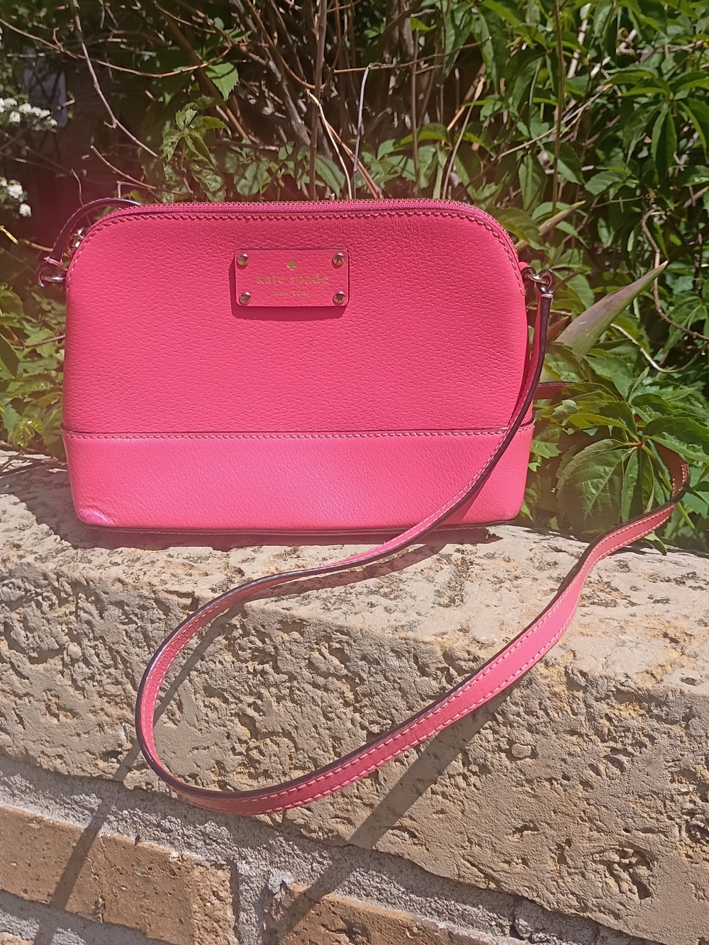 kate spade Wellesley Hanna Coral Leather Crossbody Bag